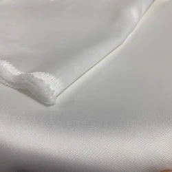 Elegant Red and Pink Mikado Satin Evening Dress Fabric - Twill Satin - 1M (Raw white)