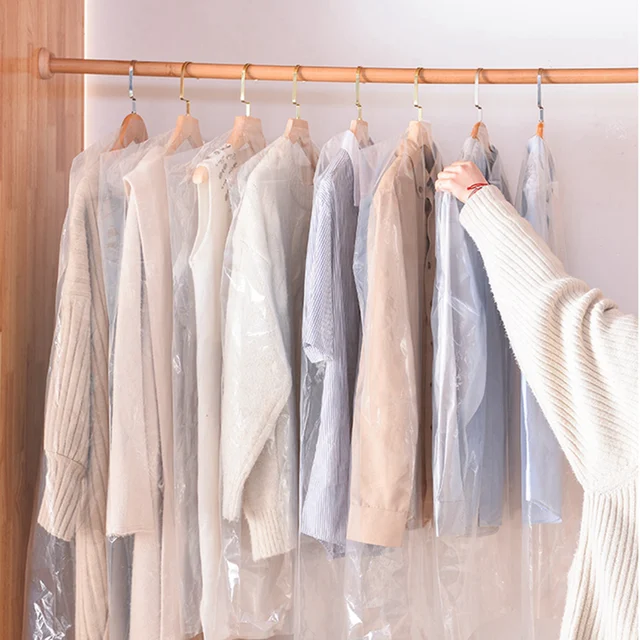 Ruhák Lógó Ruhadarab Ruha Kabát Por Burkolat Otthoni Tároló Táska Tasak Tok Szervező Szekrény Függő Ruházat 1Dc - Image 3