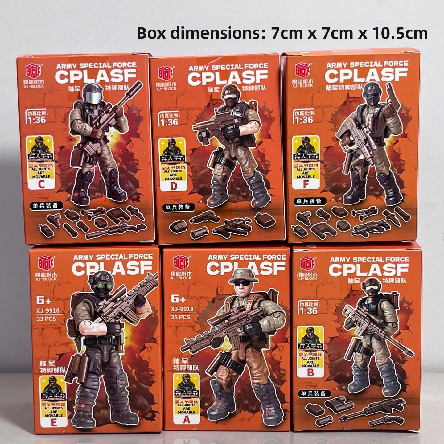 Special Forces Soldier Assemble Model Military Theme Building Blos Display Piece  Special Agent Doll Collectible Toy