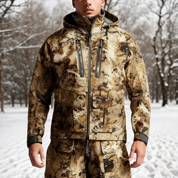 Hifad Men's high quality winter waterproof insulation fishing jacket, hunting clothing 3