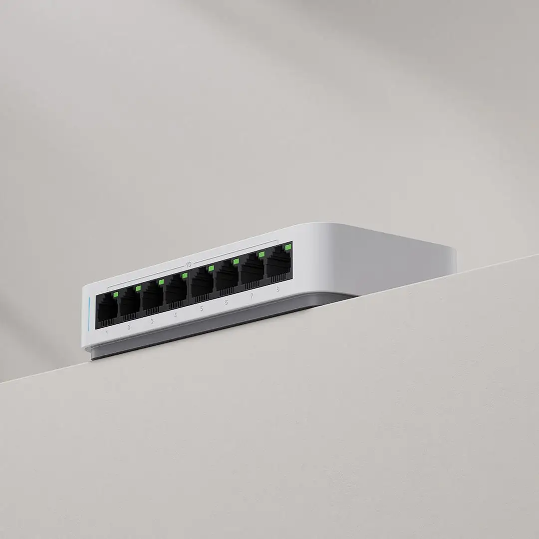 Xiaomi Gigabit Switch Ethernet Network Switch 8 Ports 10/100/1000Mbps Ethernet High Performance Internet Splitter 16Gbps
