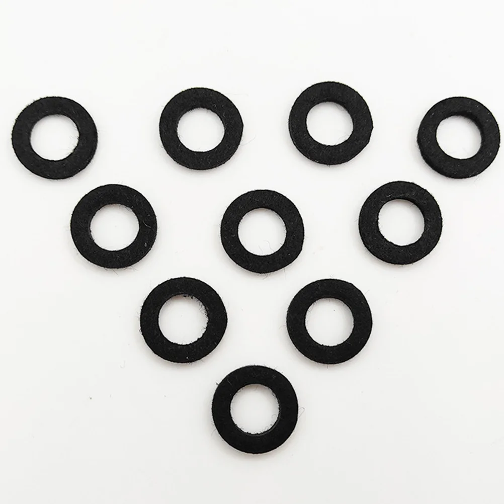 10 Pcs Cotton Trumpet Valve Felt Washer Key Protector Fixer Replacement Pad For Instrument Accessories Trumpet Cushion Horn Pad