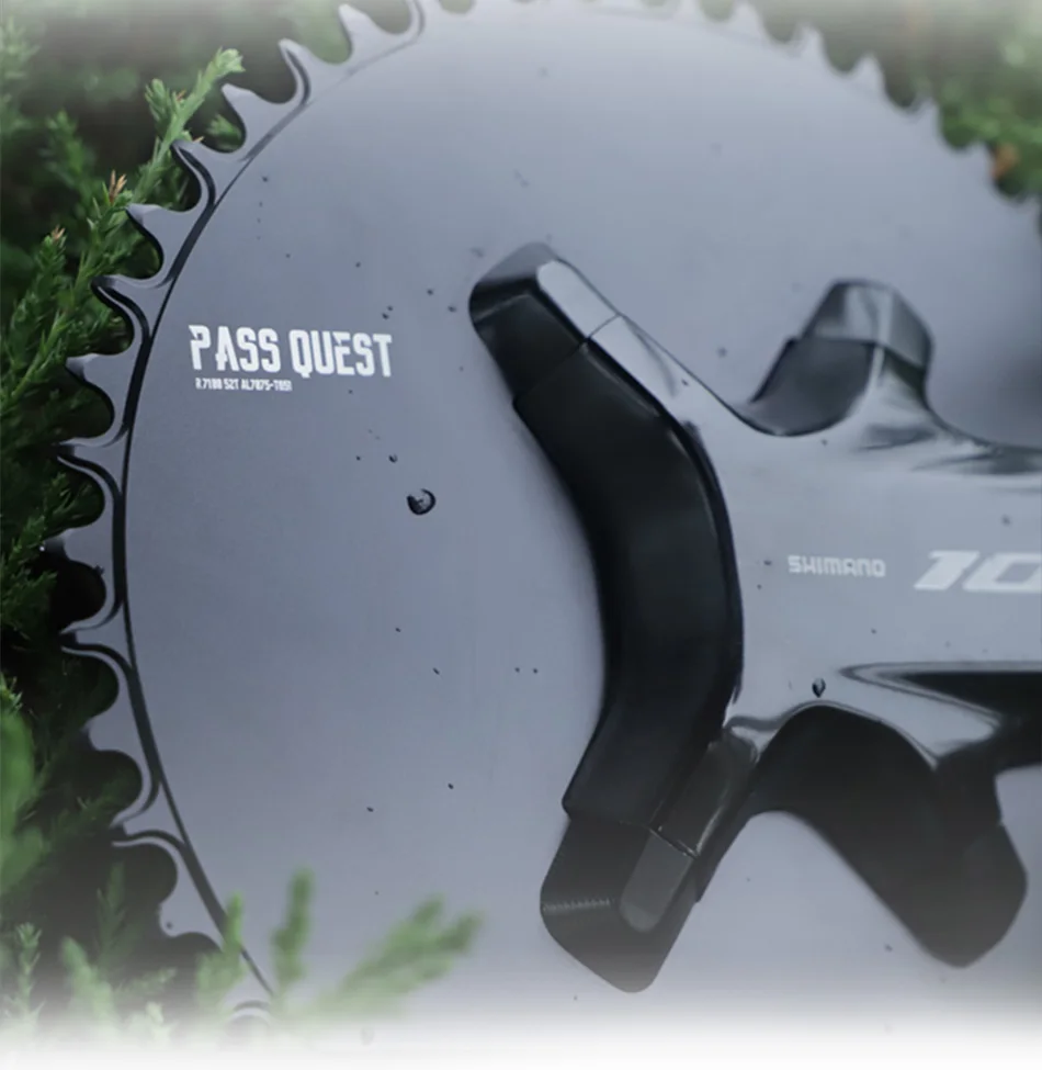 PASS QUEST 110 Bcd 4 Bolt Chainring Narrow Wide for SHIMANO R9200 R8100 R7100 Crank 42T-60T 9-12 Speed 110BCD Chainwheel