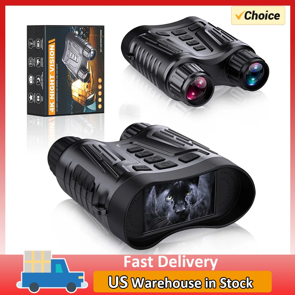 4K Digital Night Vision Goggles Binoculars Rechargeable Night Vision Goggles With 3.2 1