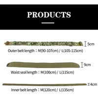 Tactical Belt 3 IN 1 Laser Cut Quick Release Buckle MOLLE Combat Shooting Belt with Inner Belt & Back Support Pad 6