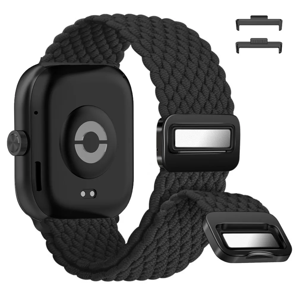 Nylon Braided Loop Strap - Magnetic Adjustable Comfort Bracelet Wristband