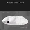 Twisted Flower White 100% Goose Down Pillow Sleep Gift Down-proof Queen King 100% Cotton White Neck Protection Bed Pillows 4