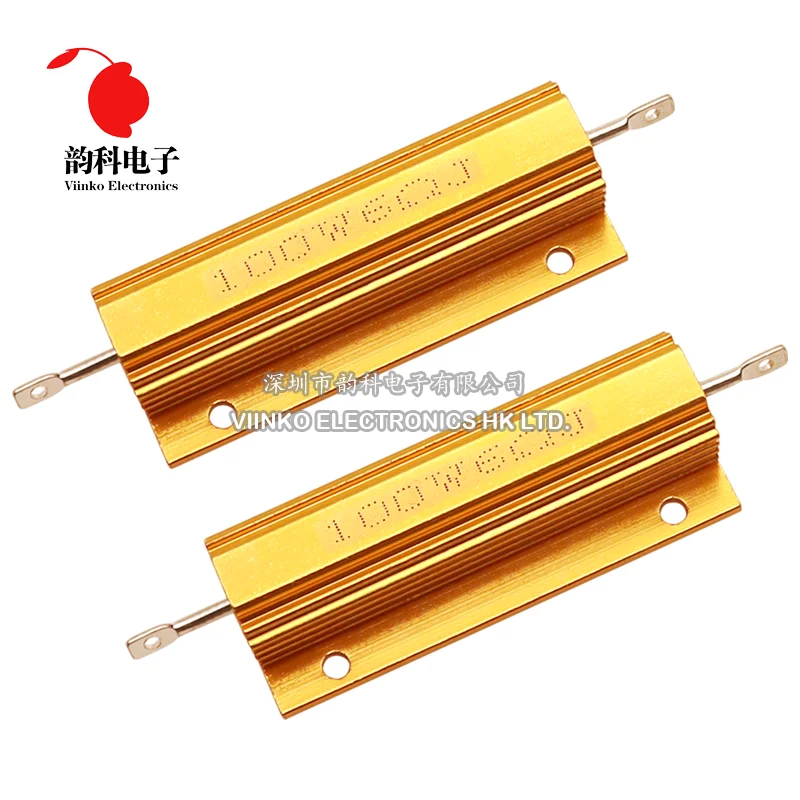 Wirewound Resistor 50W 100W Aluminum Power Metal Shell Case 0.01R ~ 100K 1 4 5 6 8 10 20 200 500 1K ohm RX24 DSSRQI