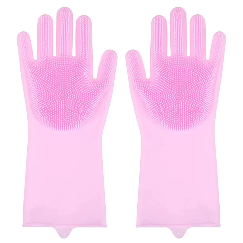 Pet Grooming Gloves Bathroom Dog Cats Bath Brush Massage Gloves Soft Rubber Comb for Cats Shower Cleaning