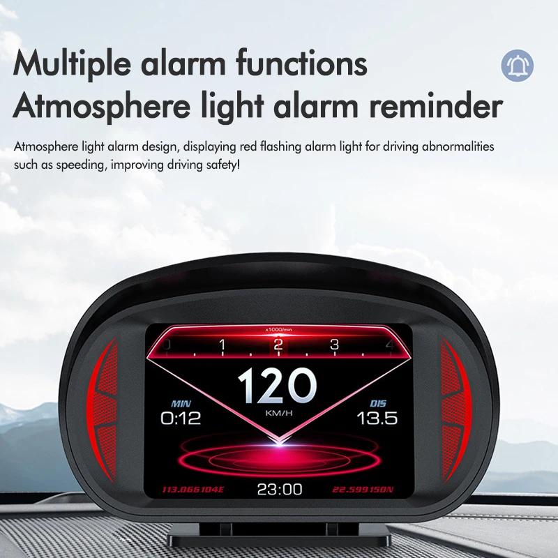

OBD HUD Head Up Display Car On Board Computer Digital Clock Alarm Smart Digital Speedometer HUD Auto Electronics Accessories