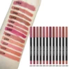 12 pcs Lip Liner Pencil Set Matte Lipliner Pencil Lipstick Waterproof Long Lasting Nude Contour Lipstick Pen Lip Tint Cosmetics 5
