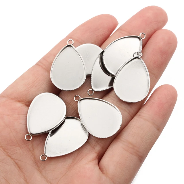 Stainless Steel Jewelry Making Charms  Stainless Steel Necklace Bracelet -  5pcs/lot - Aliexpress