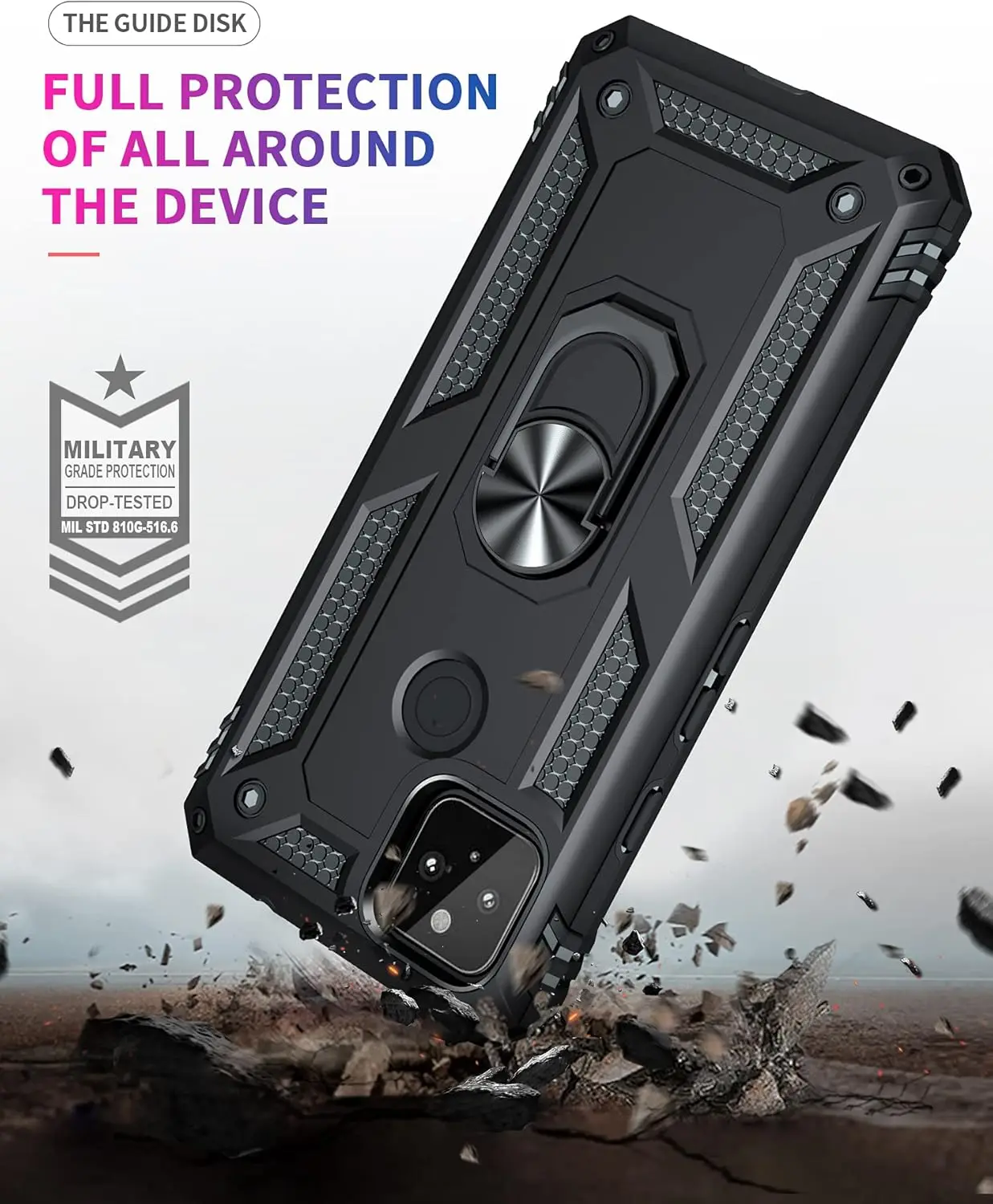 Heavy Duty Rugged Armor Case - Dust, Shock, Drop, and Scratch Resistant Protection