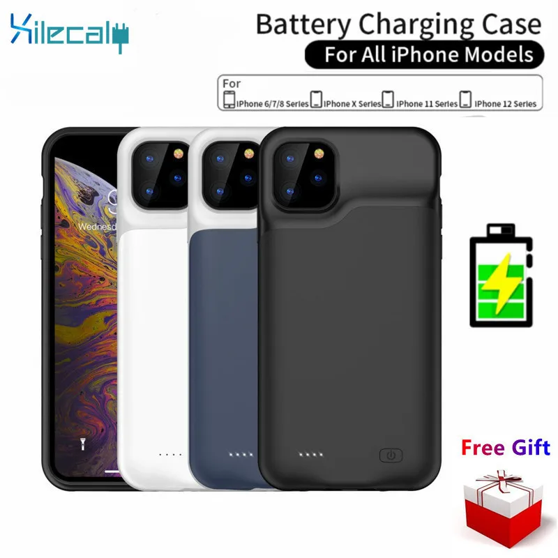 Xilecaly etui na baterie do iPhone 13 Pro 12 11 Pro Max Smart Power Bank ładowarka pokrywa do iPhone XS Max XR 7 8 Plus SE 2 1 Xilecaly etui na baterie do iPhone 13 Pro 12 11 Pro Max Smart Power Bank ładowarka pokrywa do iPhone XS Max XR 7 8 Plus SE 2 1
