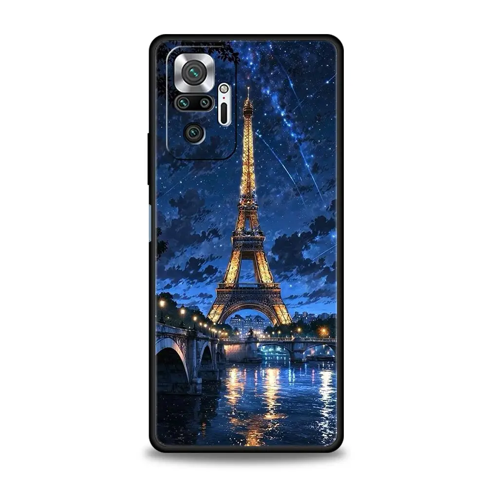 Eiffel Tower Red Umbrella Soft TPU Phone Case