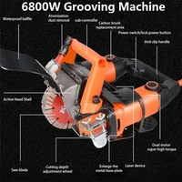 Dustless Plumbing Electricity Slotting Machine One Time Forming Installation Wall Wire Groove Concrete Dustless Cutting Machine 2
