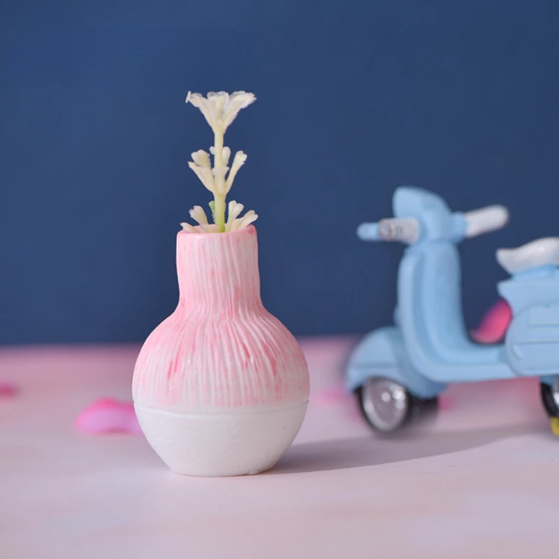 10 Mini Jarrones Decorativos De Resina Para Casa De Muñecas – Diseños Únicos, Perfectos Para Decorar Estanterías, Vitrinas Y Jardines Miniatura