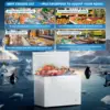 16 Cu.Ft. Chest Freezer 2 Removable Baskets Freezer Top Door 7 Temperature Control from -13℉-14℉ Energy Saving Home 2
