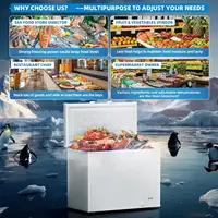 16 Cu.Ft. Chest Freezer 2 Removable Baskets Freezer Top Door 7 Temperature Control from -13℉-14℉ Energy Saving Home 2