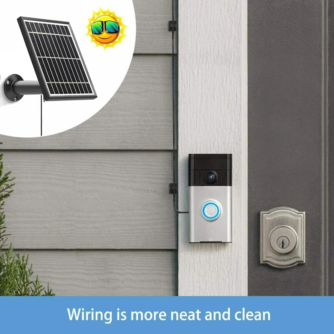 Solar panel for Ring Video Doorbell 1(1st Gen&2nd 2020)3.5W