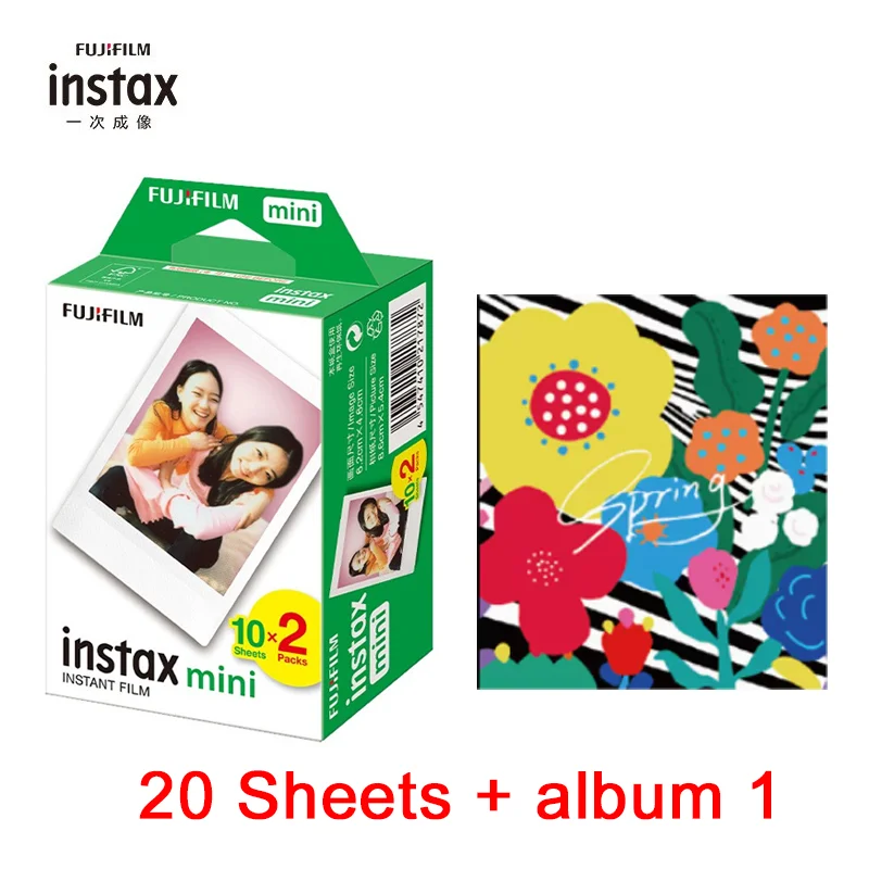 10-200 Sheets Fuji Fujifilm Instax Mini 12 Film White Edge Photo Paper Camera For Instant Mini 119 8 7s 25 Camera Link Printer