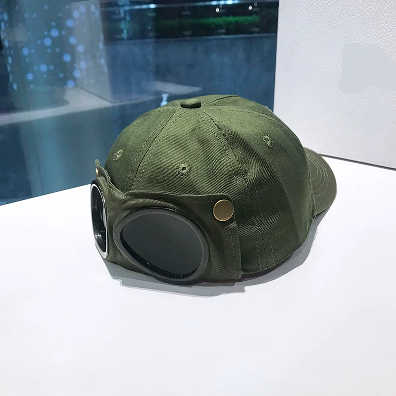 Pilot Hat Male Wearing Glasses in Reverse Duck Tongue Hat Female Street Personality Instagram Versatile Sunglasses Baseball Cap_voghion.com