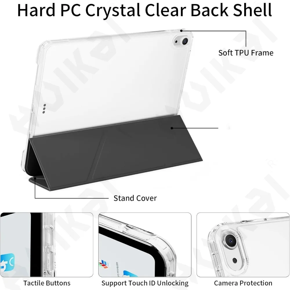 Trifold Smart Stand Case with S Pen Holder and Auto Wake/Sleep Feature