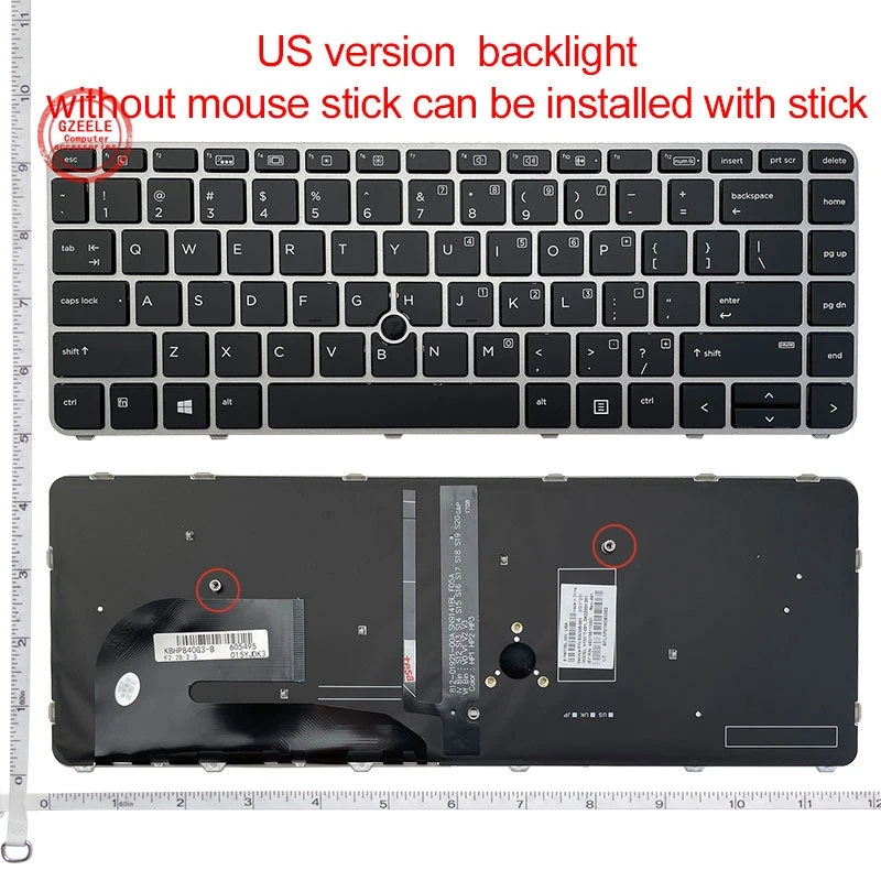 US English backlit Keyboard for HP EliteBook 840 G3 745 G3 745 G4 840 G4 848 G4 836308-001 821177-001 NSK-CY2BV backlight