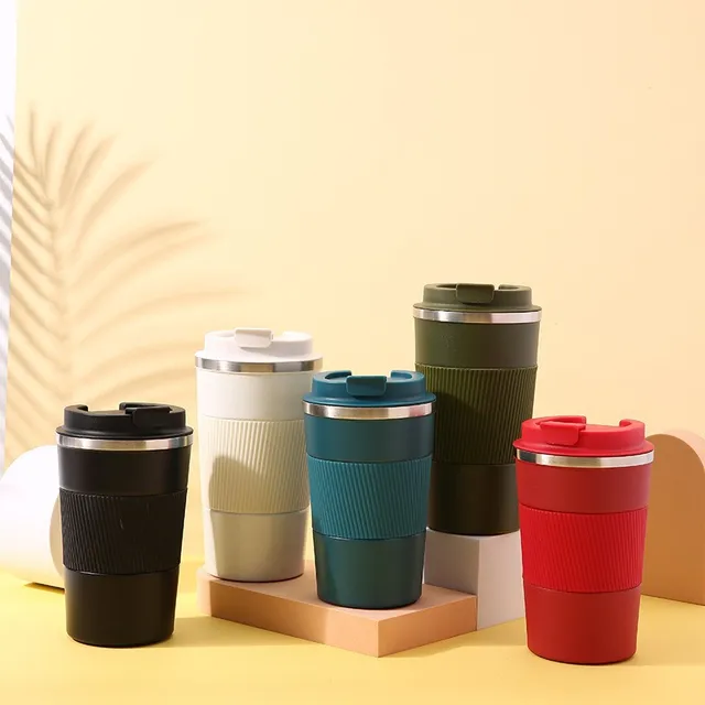 510ML Stainless Steel Coffee Cup Thermos Mug Travel Water Bottle Leak-Proof Car Vacuum Flask Keeps Cold and Heat Thermal Mug 5