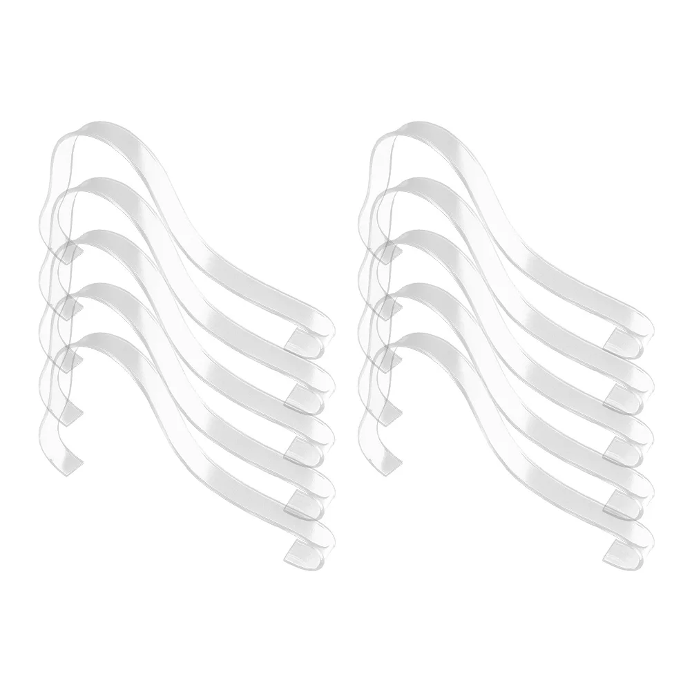 10Pcs High Heels Display Rack Transparent Acrylic Sandal Rack Arch Shelf Thicken Shoe Display Holders