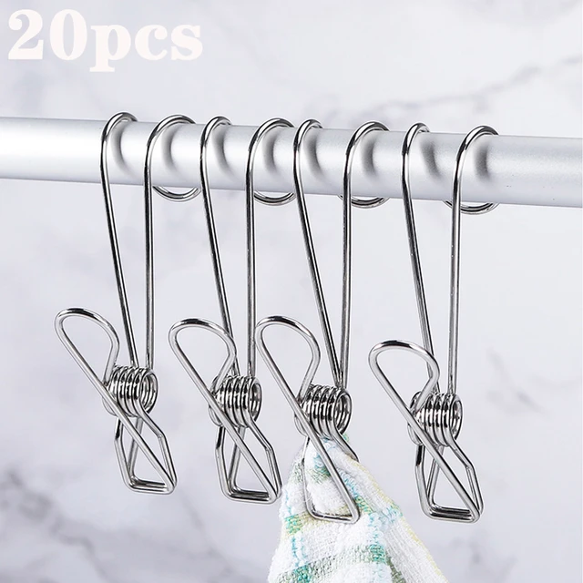 40 Pack Wire Clothes Pins Heavy Duty Outdoor Stainless Steel ClothesPins  for