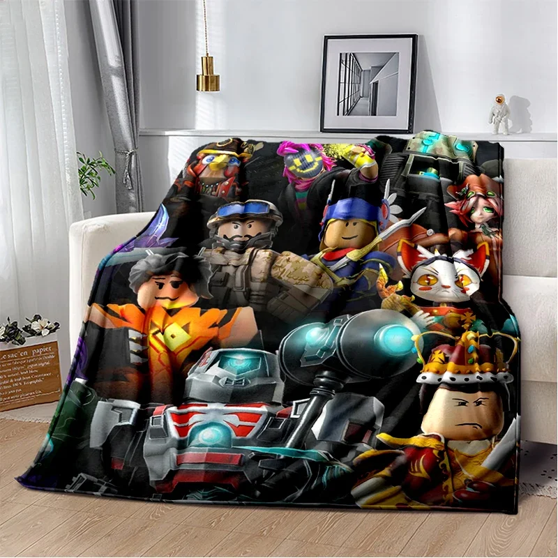 29 Style New R-Robloxs Cartoon Game Gamer Soft Blankets,Keep Warm Throw Blanket Comfortable Blanket for Beds Sofa Home Bedroom 2