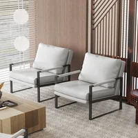 Nordic lazy sofa light luxury sales single wrought iron leisure chair balcony negotiation bedroom living room minimalist sofa 4