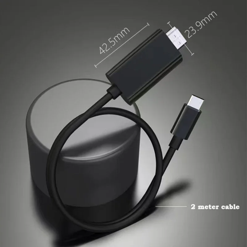 USB C to HDMI ȣȯ ̺, CŸ to HD Ʈ ȭ to TV , ƺ   е  2m, 4K, 30Hz