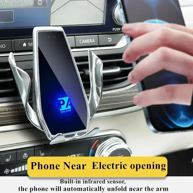 2019-2021 닛산 알리티마 휴대 전화 홀더 무선 충전기 자동차 마운트 네비게이션 브래킷 GPS 지원 360 회전