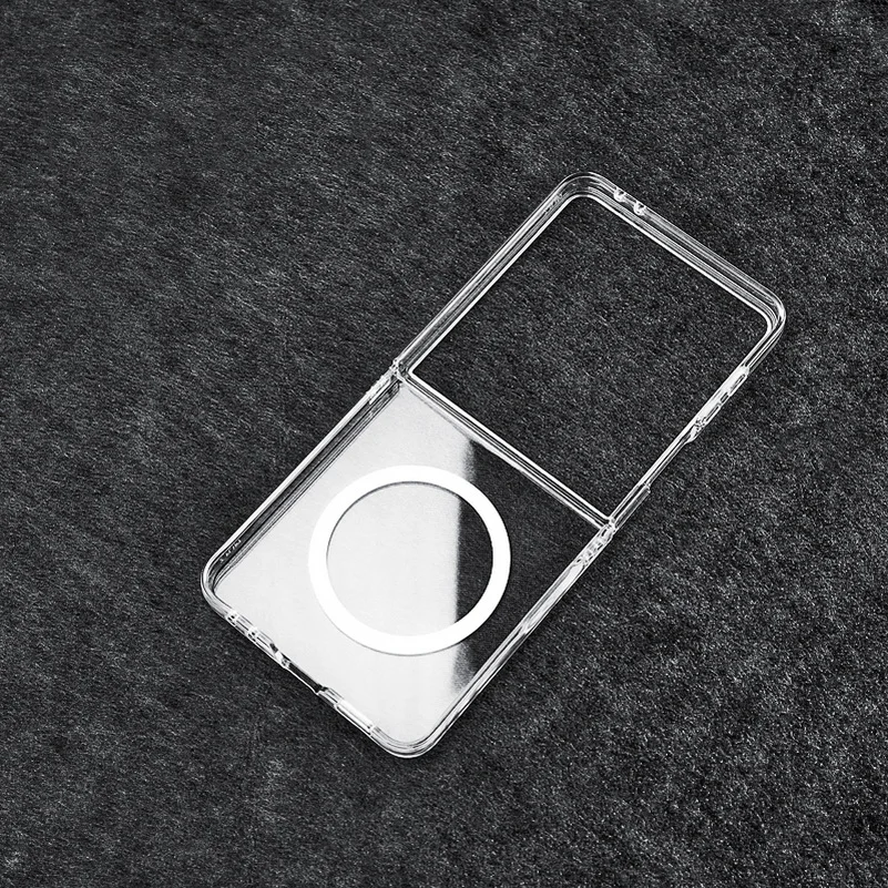 Clear Magnetic Ring Phone Case with Slim Camera Protector