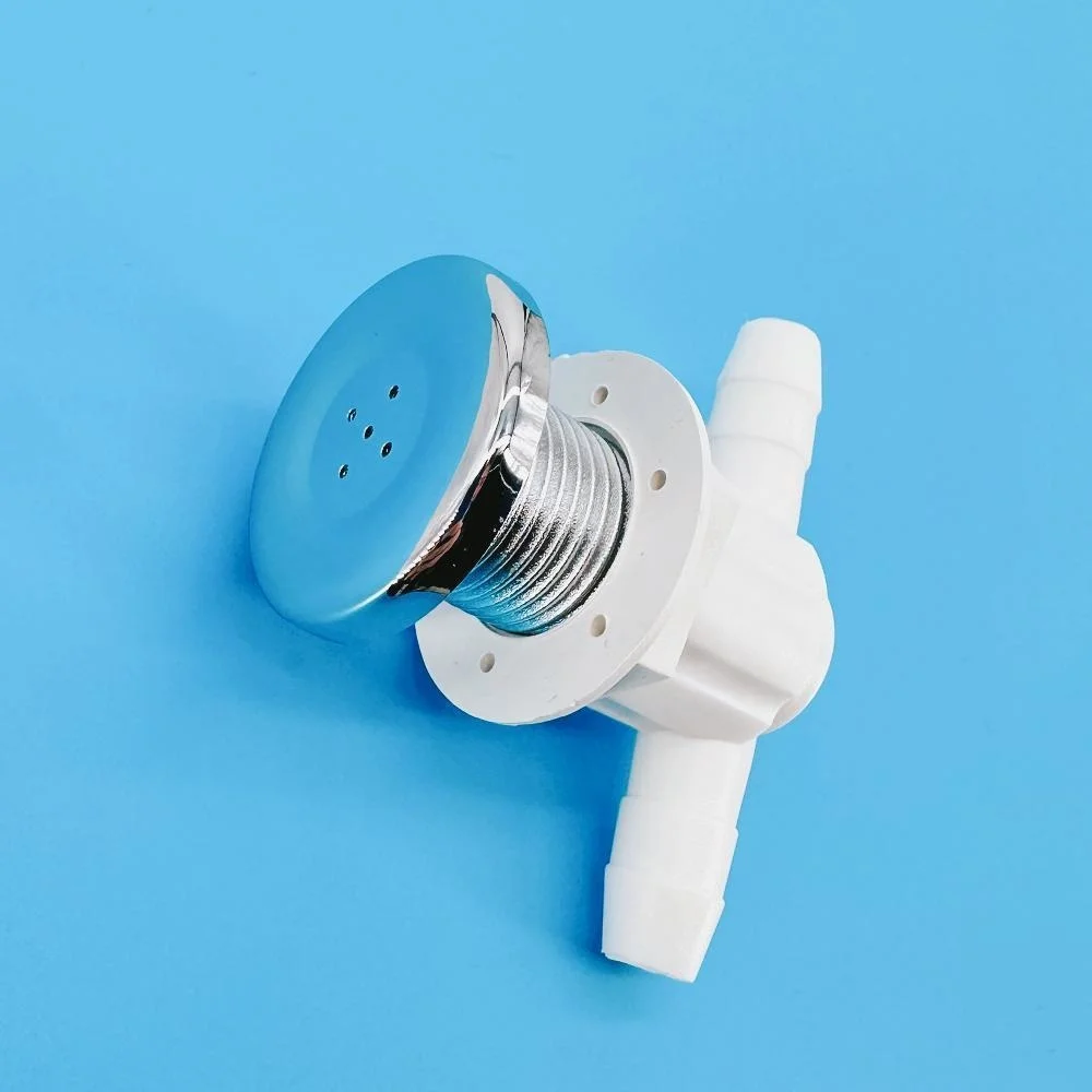 &Phi;11.5mm Five-hole Needle Nozzle 35mm ABS Cover Bubble Nozzle Chromed Cap Nylon Base Hot Tub Air Jet Massage Bathtub Jet