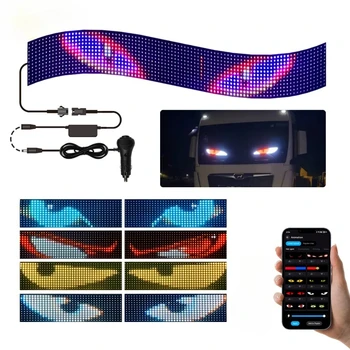 Programmable led sign LED Truck Car Devil Eye LED Pixel Panel Light DIY Programmable Flexible Decoraive Light 1