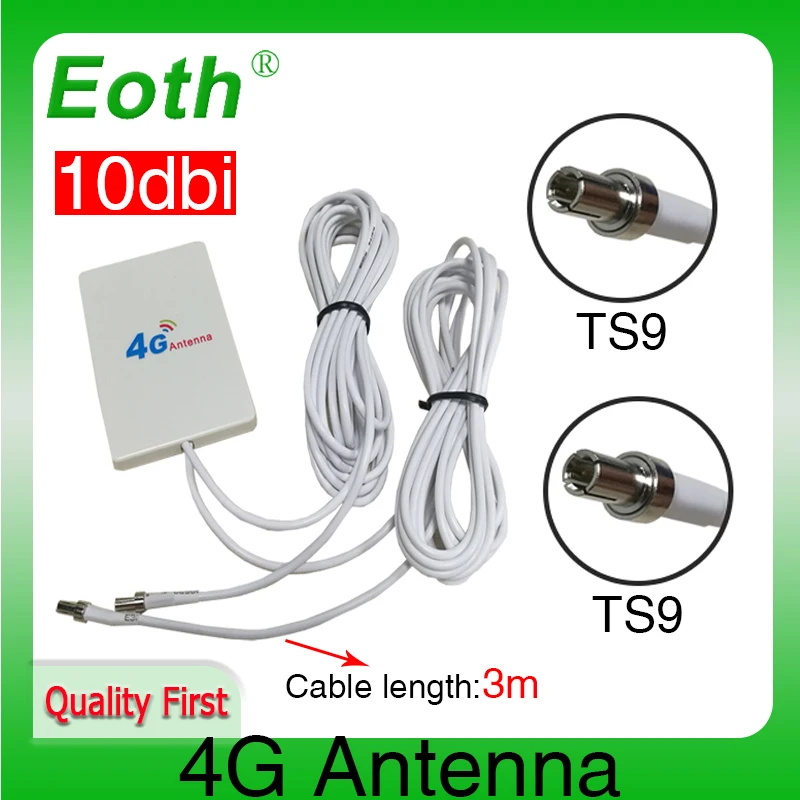 Eoth 1pcs 4G lte antenna 10dbi ts9 Connector Plug antenne router 21cm ipex 1 SMA female pigtail Extension Cable