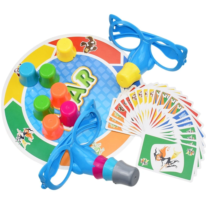 Funny Novelty Entertainment Tricky Desktop Game Liar Fibber Game Hilarious Noses & Glasses Puzzle Game 2