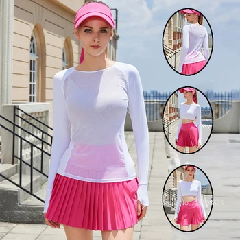 Women’s UV Golf Crop Top 1