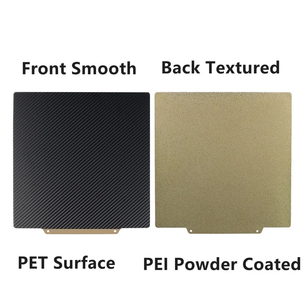 Enhanced 350x350mm PEI Sheet with Smooth PET Textured Magnetic Base for 3D Printer Build Plates