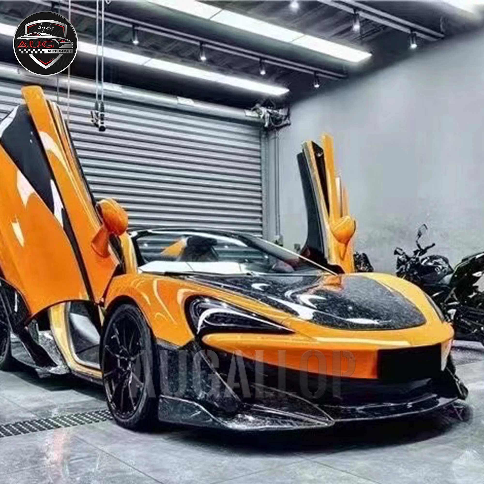 

AUG Auto Parts Body Kit For McLaren 540 570 Change 600LT Surrounding Front Bar Rear Bar Side Skirt Carbon Fiber (104)