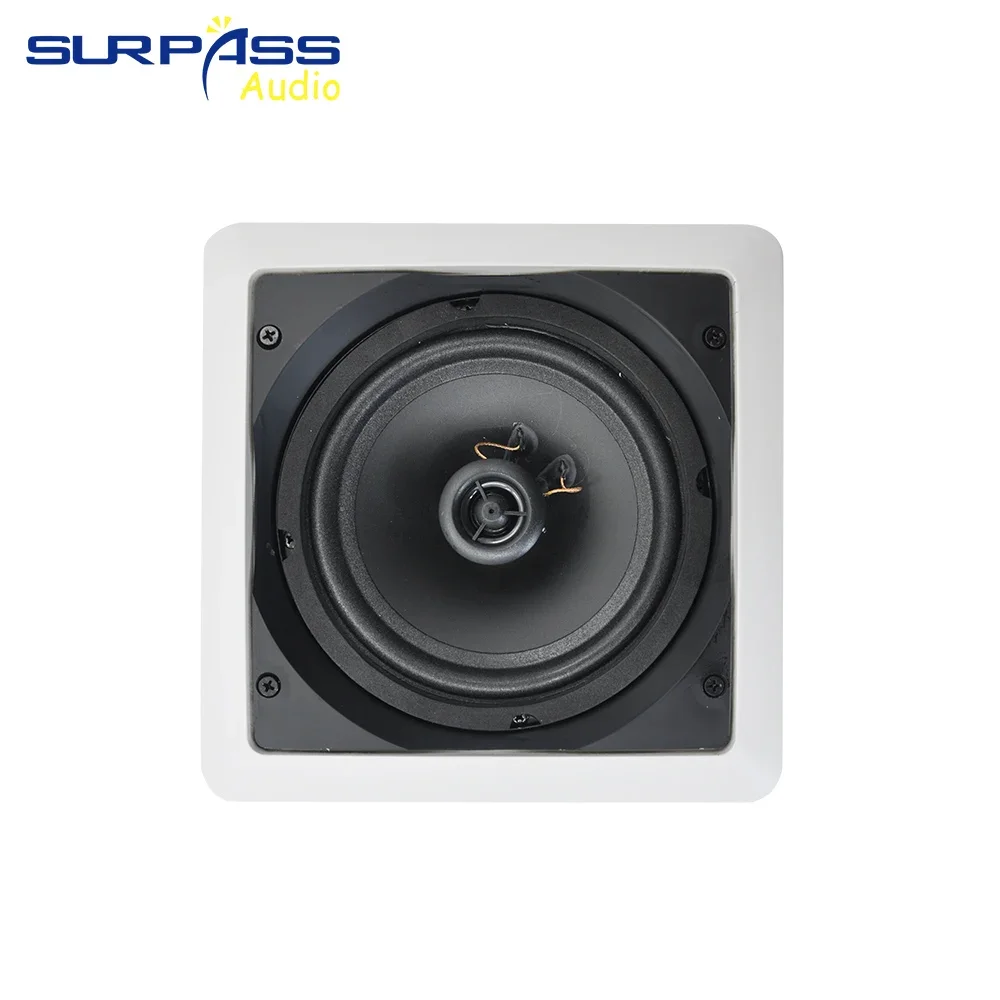 40W Fashion Wall-mounted Ceiling Speaker Public Address Broadcast Home Theater Sound System Coxial Stereo HiFi Roof Loudspeaker