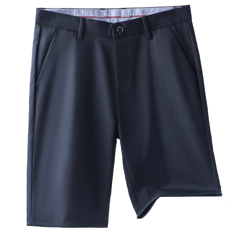 2024 Ice Silk Casual Shorts Summer Thin Loose Straight Stretch Medium Pants Premium Sense Western Pants and Knee Five Pants