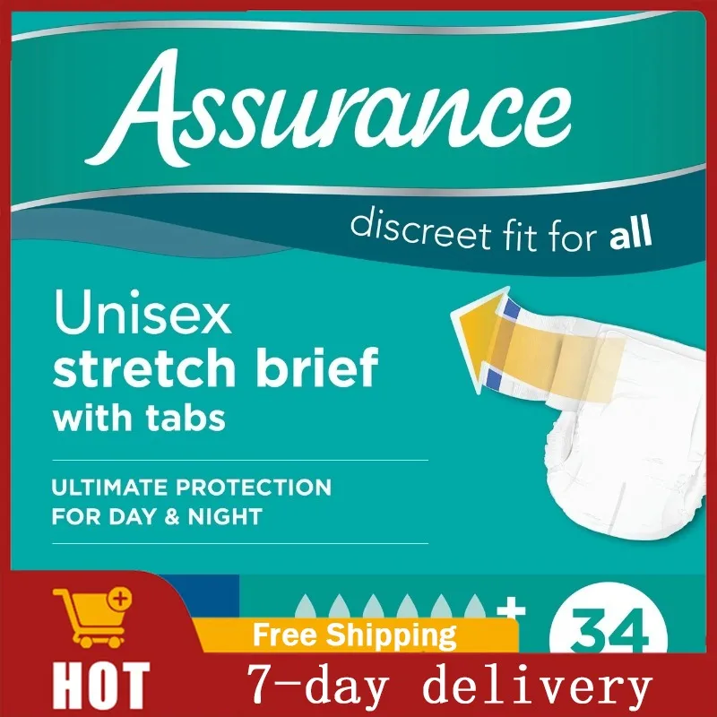 

Assurance L/XL Unisex Stretch Briefs With Tabs 68 Ct Disposable Napkins