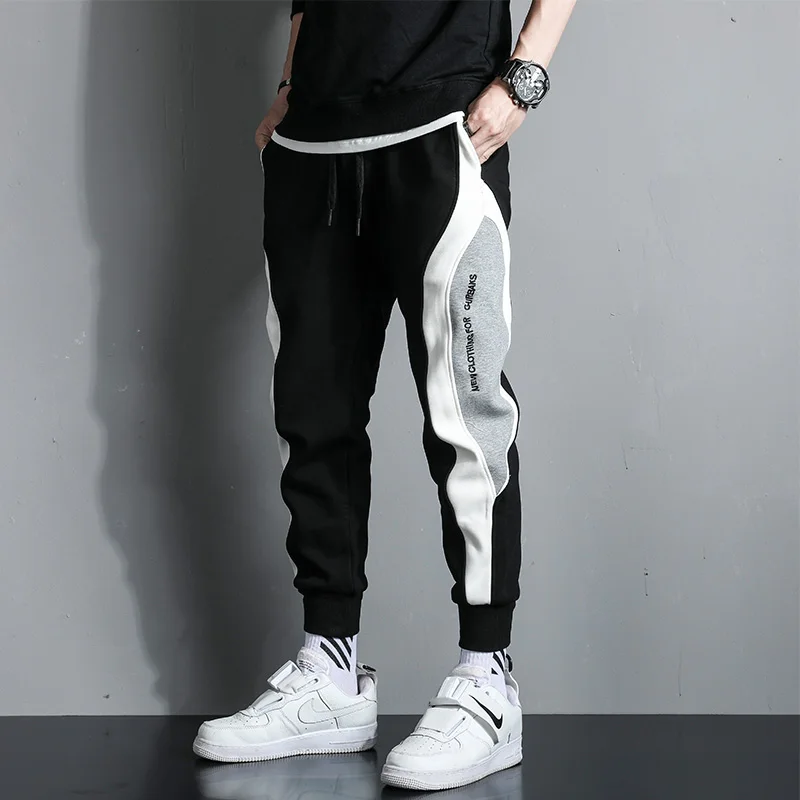 Autumn Winter Men's Thicken Fleece Pants Loose Pants Jogger Pocket Casual Sports Pants Fashion Male Trousers Streetwear Clothes