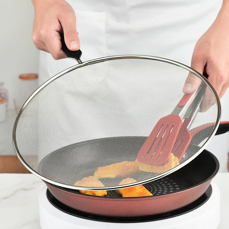 Specialty Tools Splatter Screens Frying Pan Cooking Fried Cover Oil