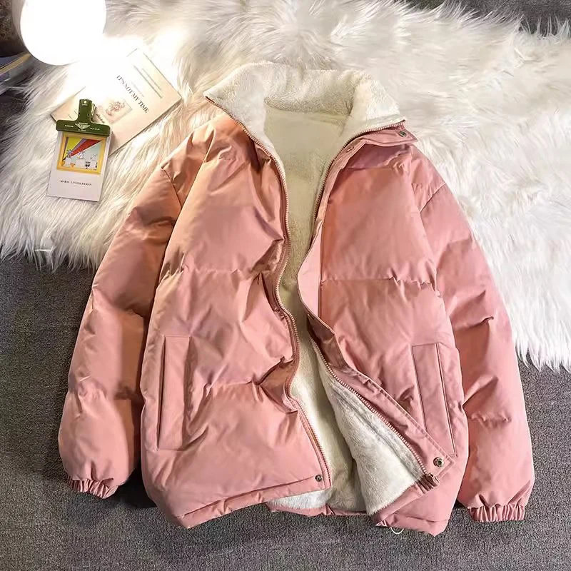 

Winter Windproof Warm Thick Fleece Down Jacket Men Women Fashion Casual Plush Coat Autumn Brand Outwear Outdoor Couple Jacket