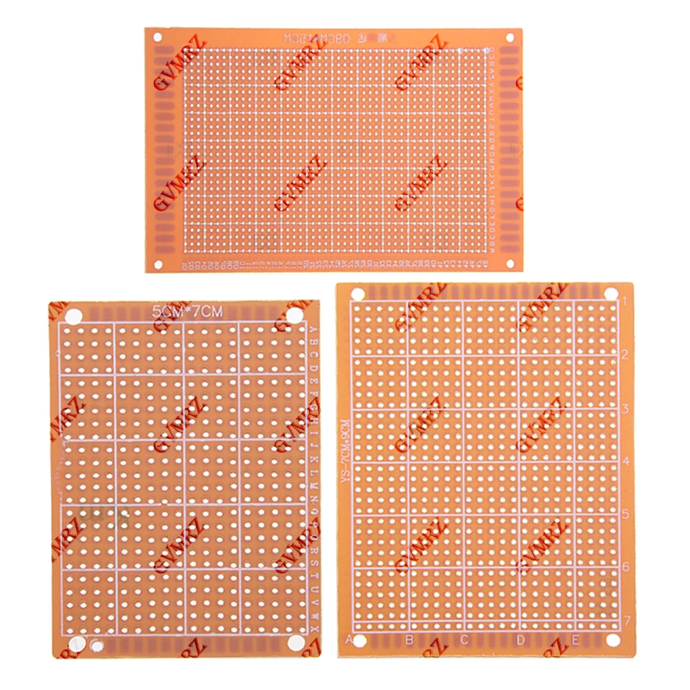 5x7CM/7x9CM/9x15CM 페놀릭 PCB 프로토타입 보드 DIY 전자 프로젝트용 범용 스루홀 퍼프보드